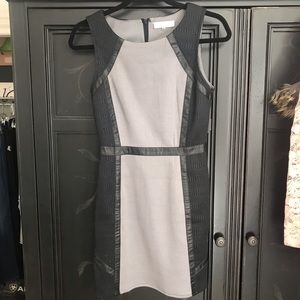 Black grey interview dress